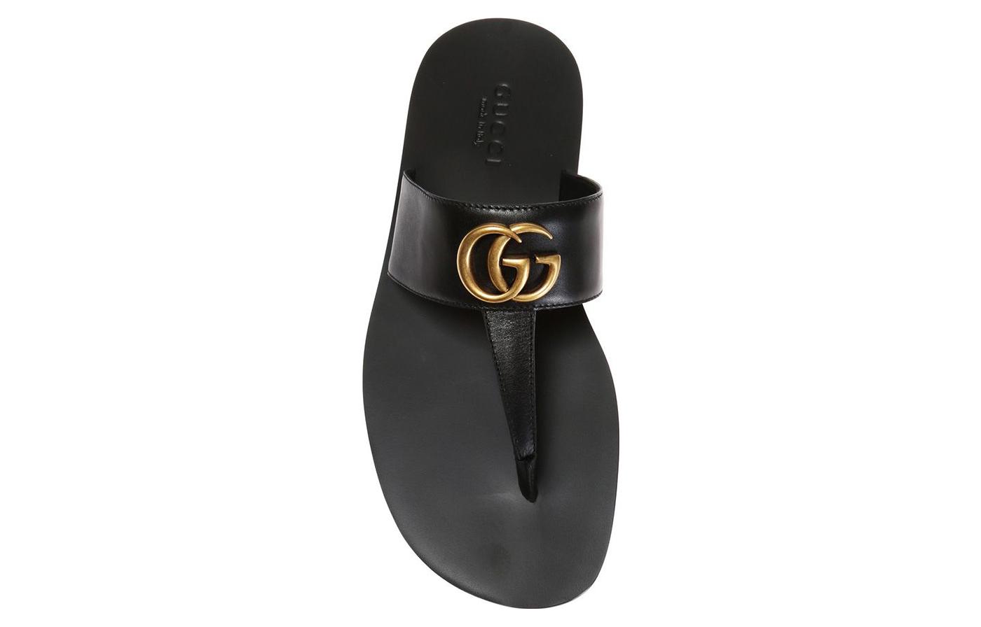 Purchase Gucci GGラバースライド (ブラック) 498698-A4HD0-1000