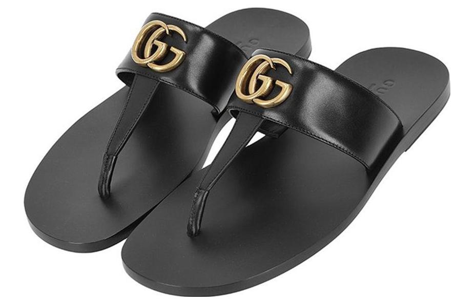 Details for Gucci GGラバースライド (ブラック) 498698-A4HD0-1000