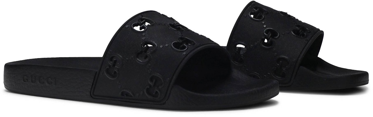 Gucci Rubber GG Slide 'Black' 575957-JDR00-1000 Cheap Gucci Rubber GG Slide 'Black' 575957-JDR00-1000