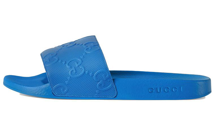 Gucci Rubber GG Slide 'Blue' 681880-UKU00-4344
