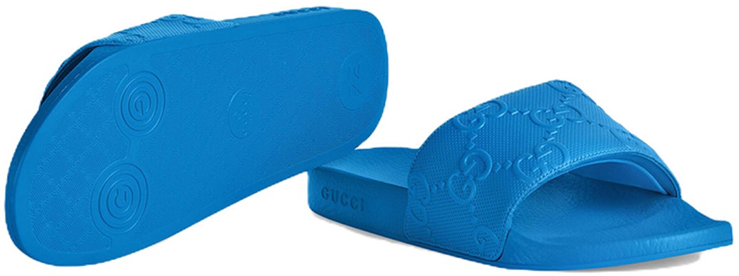 Gucci Rubber GG Slide 'Blue' 681880-UKU00-4344 Purchase Gucci Rubber GG Slide 'Blue' 681880-UKU00-4344
