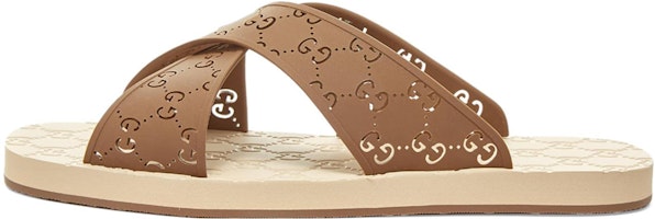 Gucci Rubber GG Slide 'Brown' 634082-JER00-2835 Gucci Rubber GG Slide 'Brown' 634082-JER00-2835