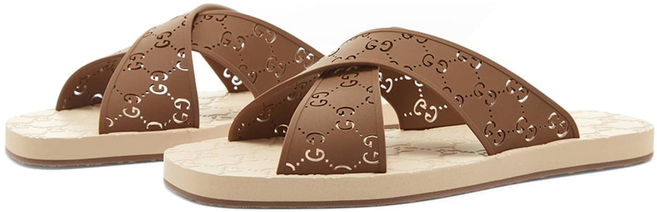 GUCCI古馳 橡膠 GG鏤空圖案 涼鞋 棕色 Order GUCCI古馳 橡膠 GG鏤空圖案 涼鞋 棕色