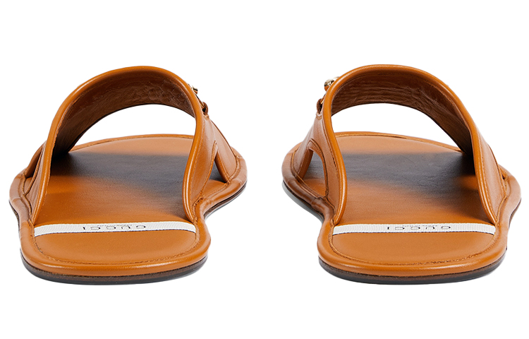 Shop Gucci Sandal Karet GG 'Coklat Kuning' ‎624849-DLCD0-2202