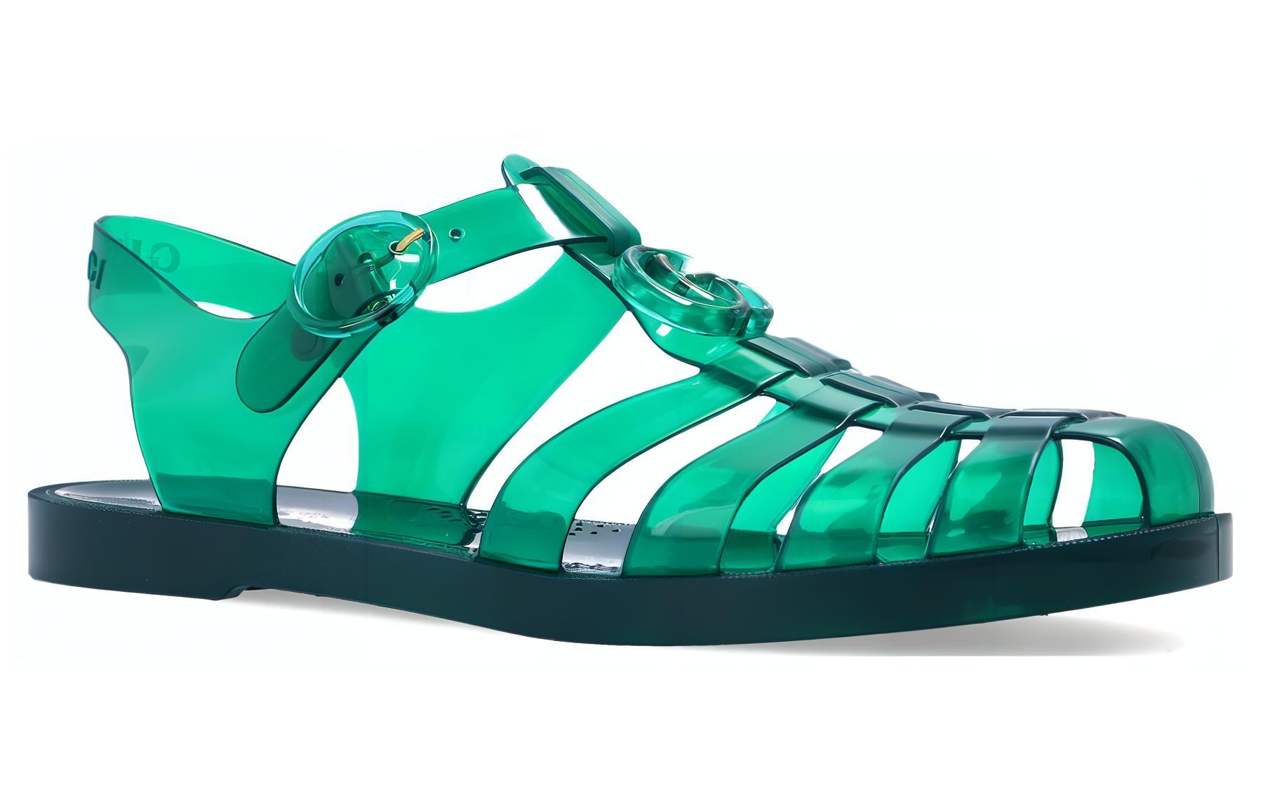 Lookbook Gucci Sandal Karet GG 'Hijau' 674133-JFM00-8727