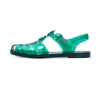 Gucci Rubber GG Slide 'Green'