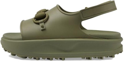 Gucci Interlocking G Platform Sandal Green 747752-JAAC9-3300 Gucci Interlocking G Platform Sandal Green 747752-JAAC9-3300