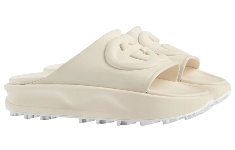 Order Gucci Getah GG Selipar 'Putih' 692380-JF000-9110