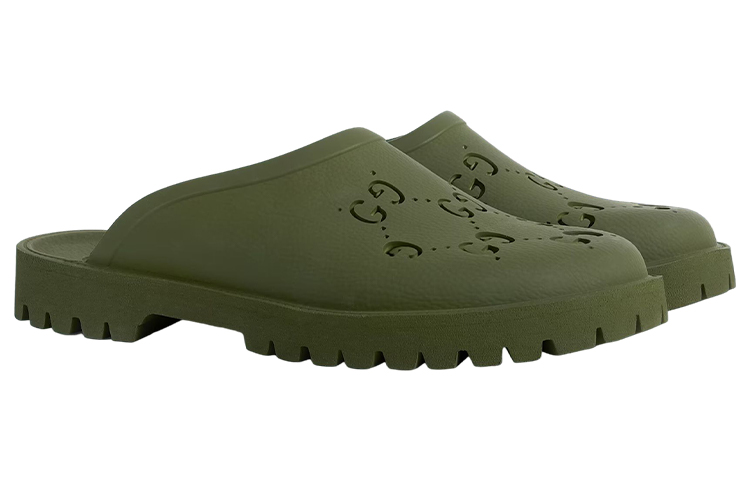 Order Gucci 绿色橡胶拖鞋 655517-JFB00-3300