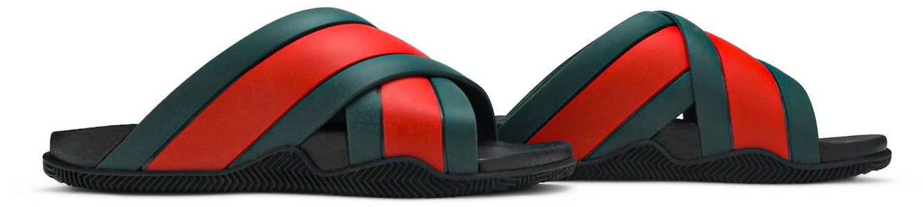Gucci Selipar Getah 'Hijau Merah' 630326-J8700-8460 Cheap Gucci Selipar Getah 'Hijau Merah' 630326-J8700-8460