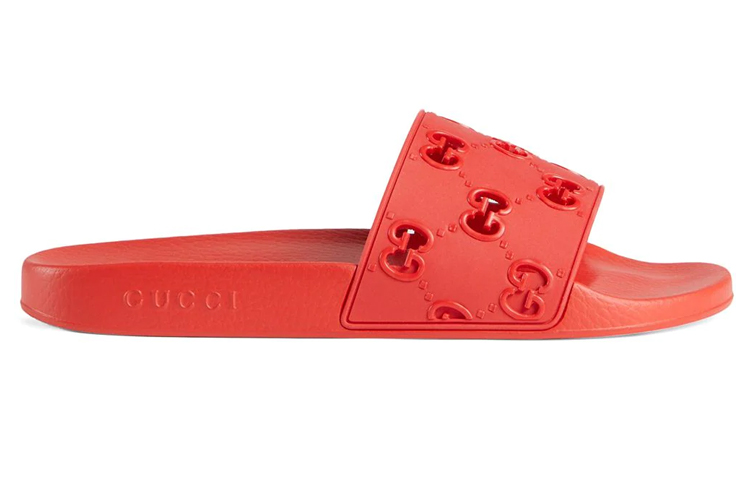 Order Gucci 红色橡胶拖鞋 575957-JDR00-6448
