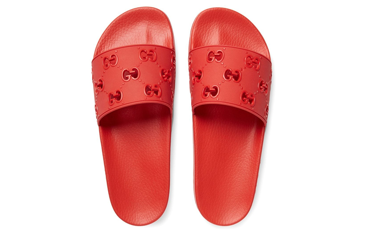 Purchase Gucci 红色橡胶拖鞋 575957-JDR00-6448