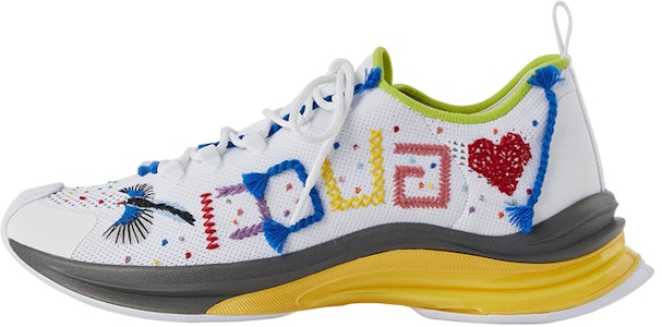 Gucci Run 'Sneaker Rendah Putih Fashion Jaring' 708643-FAAJQ-9142 Buy Gucci Run 'Sneaker Rendah Putih Fashion Jaring' 708643-FAAJQ-9142