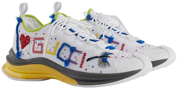 Gucci Run 'Sneaker Rendah Putih Fashion Jaring' 708643-FAAJQ-9142 Lookbook Gucci Run 'Sneaker Rendah Putih Fashion Jaring' 708643-FAAJQ-9142