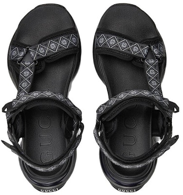 古驰黑色跑步凉鞋 746299-FAB0J-1056 Lookbook 古驰黑色跑步凉鞋 746299-FAB0J-1056