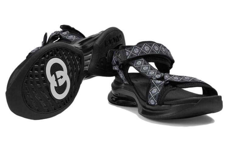 Purchase Sandal Gucci Run Hitam 746299-FAB0J-1056