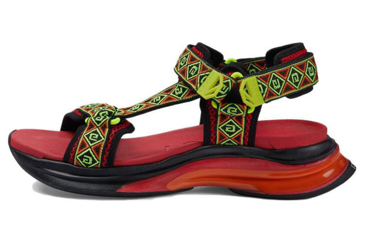 Gucci Run Sandal Multi 'Red' 746299-FAB0J-1341