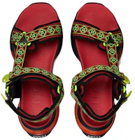 Shop Gucci RUN 'Sandal Velcro Ujung Terbuka Merah' 746299-FAB0J-1341
