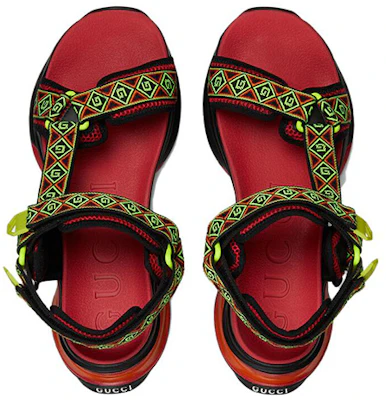 Gucci RUN 'Sandal Velcro Hujung-Terbuka Merah' 746299-FAB0J-1341 Shop Gucci RUN 'Sandal Velcro Hujung-Terbuka Merah' 746299-FAB0J-1341