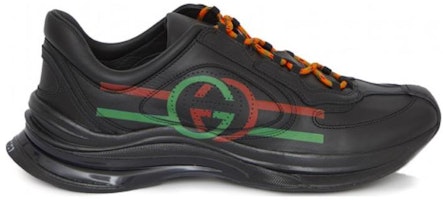 GUCCI古馳 Run 皮革 系帶圓頭舒適時尚 低幫 運動休閒鞋 黑色 Order GUCCI古馳 Run 皮革 系帶圓頭舒適時尚 低幫 運動休閒鞋 黑色