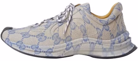 Gucci Run Sneaker 'Beige Blue Monogram' 721116-AABEB-4060 Gucci Run Sneaker 'Beige Blue Monogram' 721116-AABEB-4060
