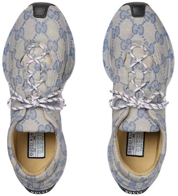 Gucci Run Sneaker 'Beige Blue Monogram' 721116-AABEB-4060 Shop Gucci Run Sneaker 'Beige Blue Monogram' 721116-AABEB-4060