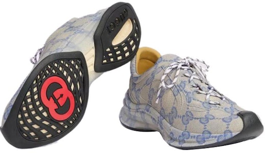 구찌 런 스니커즈 베이지 블루 모노그램 (Gucci Run Sneaker Beige Blue Monogram) 721116-AABEB-4060 Details for 구찌 런 스니커즈 베이지 블루 모노그램 (Gucci Run Sneaker Beige Blue Monogram) 721116-AABEB-4060