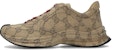 Gucci Run Sneaker 'Beige Ebony Monogram' - Kasut Gucci Corak Monogram Beige Ebony 721116-AABEB-9742