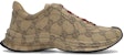 Gucci Run Sneaker 'Beige Ebony Monogram' - Kasut Gucci Corak Monogram Beige Ebony 721116-AABEB-9742