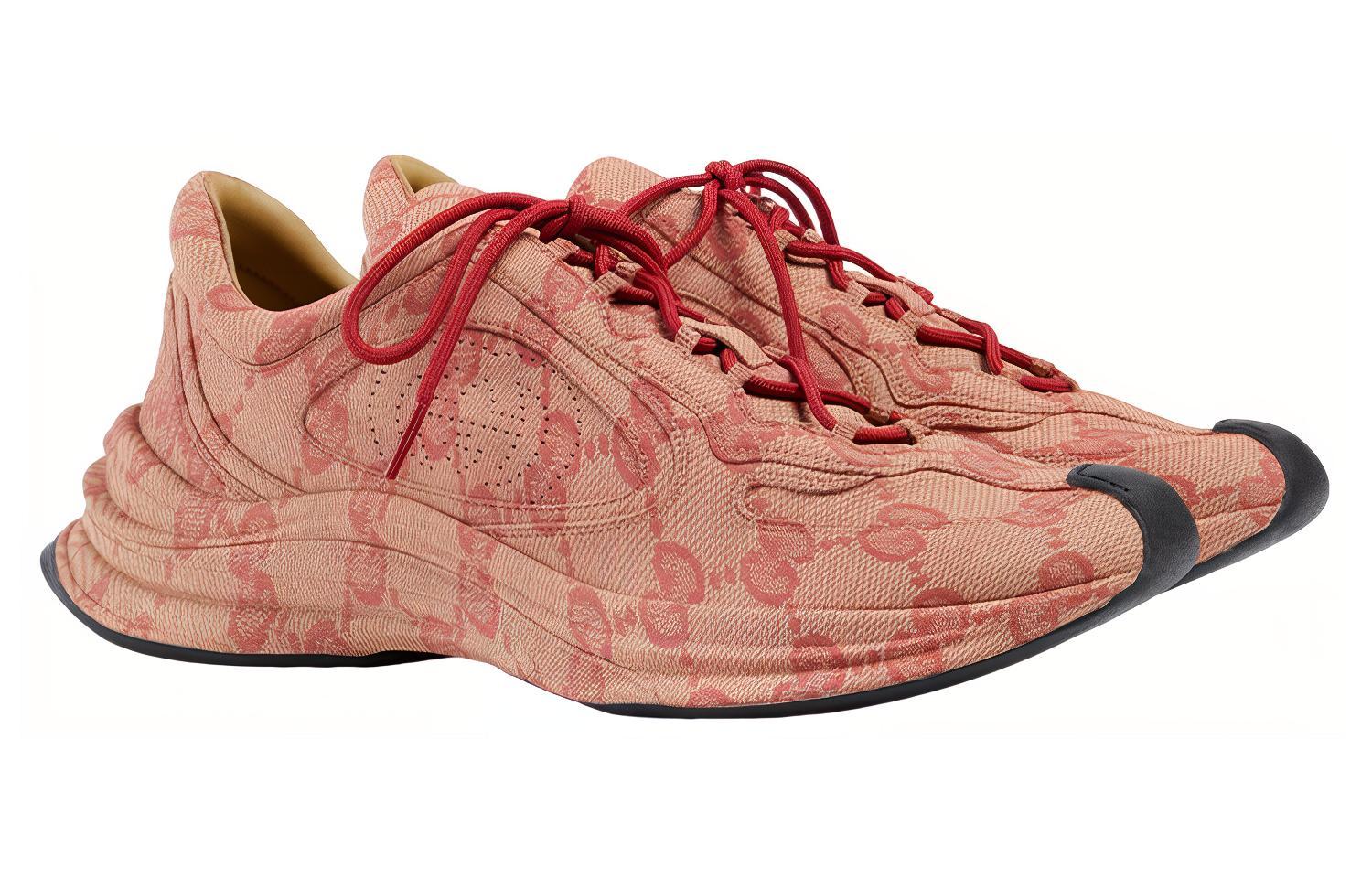 Order Gucci Run Sneaker 'Beige Hibiscus Monogram' Beige Monogram Gucci Kasut Lelaki. 722630-AABEB-9713