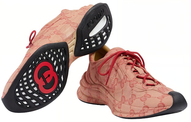 Gucci Run Sneaker 'Beige Hibiscus Monogram' Beige Monogram Gucci Kasut Lelaki. 722630-AABEB-9713 Purchase Gucci Run Sneaker 'Beige Hibiscus Monogram' Beige Monogram Gucci Kasut Lelaki. 722630-AABEB-9713