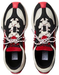 GUCCI古馳 RUN 簡約舒適 低筒 日常休閒鞋 男款 黑白紅 Shop GUCCI古馳 RUN 簡約舒適 低筒 日常休閒鞋 男款 黑白紅