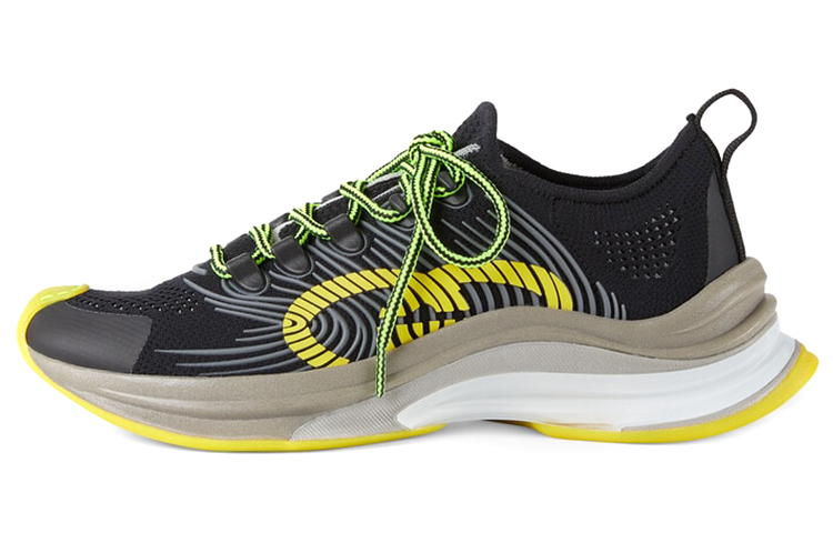Gucci Run Sneaker 'Black Yellow' 680938-USM10-8480