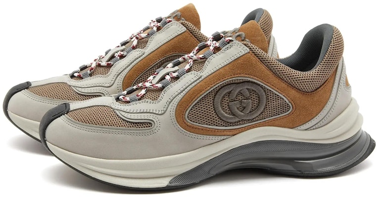 Gucci Sepatu Lari 'Abu Muda Coklat' 749785-AAB62-1441 Lookbook Gucci Sepatu Lari 'Abu Muda Coklat' 749785-AAB62-1441