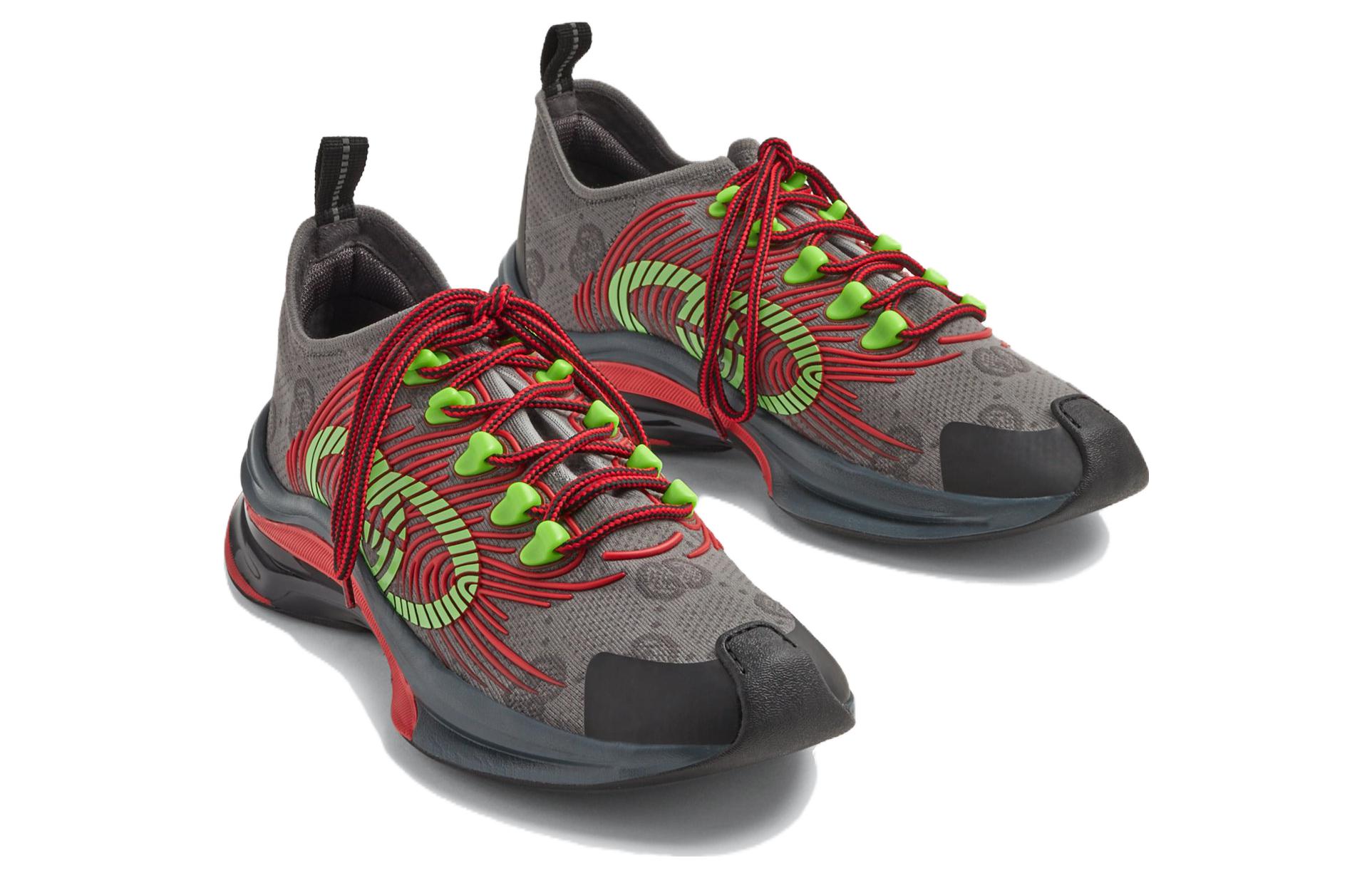 Gucci Run trainer with Interlocking G 'Dark Grey' 圖 3