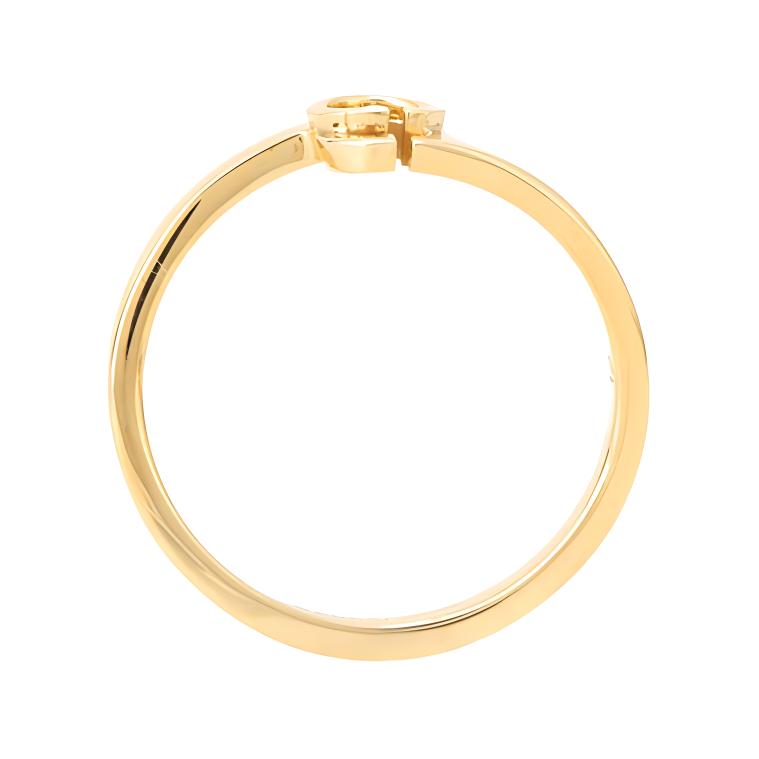 Shop GUCCI Running Series 18k Gold Ring Unisex Couple Design - Gold. 457122-J8500-8000