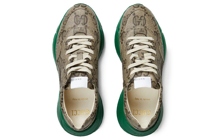 Lookbook Gucci Rython 100 Grün Sneakers 680869-UMO00-9742