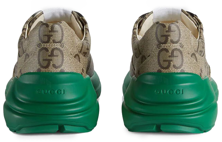 Shop Gucci Rython 100 Grün Sneakers 680869-UMO00-9742