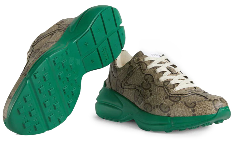 Purchase Gucci Rython 100 Grün Sneakers 680869-UMO00-9742
