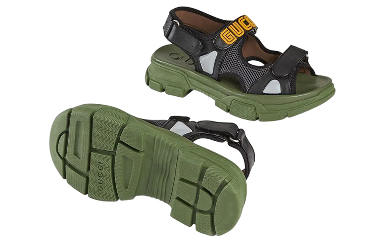 Purchase Gucci Sandalen Sega ''Zwart Groen'' 546064-DIR10-1065