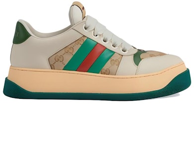 GUCCI古馳 Screener 皮革 百搭舒適 低幫 板鞋 男款 綠色 Order GUCCI古馳 Screener 皮革 百搭舒適 低幫 板鞋 男款 綠色