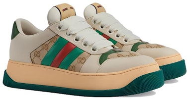 Gucci Screener 'GG Motif - Beige Hijau' 777106-AAC72-9554 Lookbook Gucci Screener 'GG Motif - Beige Hijau' 777106-AAC72-9554