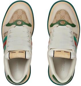 GUCCI古馳 Screener 皮革 百搭舒適 低幫 板鞋 男款 綠色 Shop GUCCI古馳 Screener 皮革 百搭舒適 低幫 板鞋 男款 綠色