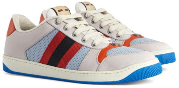 Gucci Screener 灰蓝红 运动鞋 708296-0YIA0-1471 Lookbook Gucci Screener 灰蓝红 运动鞋 708296-0YIA0-1471