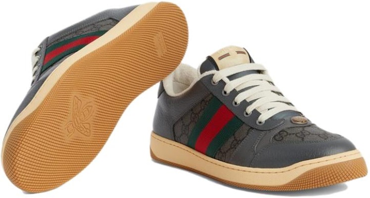 GUCCI 古馳 Screener 帆布 低幫繫帶 時尚板鞋 男款 灰色 Purchase GUCCI 古馳 Screener 帆布 低幫繫帶 時尚板鞋 男款 灰色