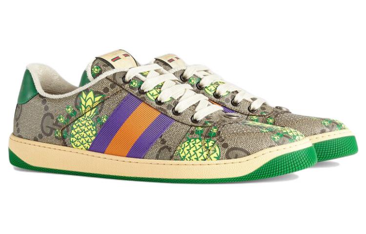 Gucci GG Tropical Patterns Sneakers 'Tan Multi' 圖 2