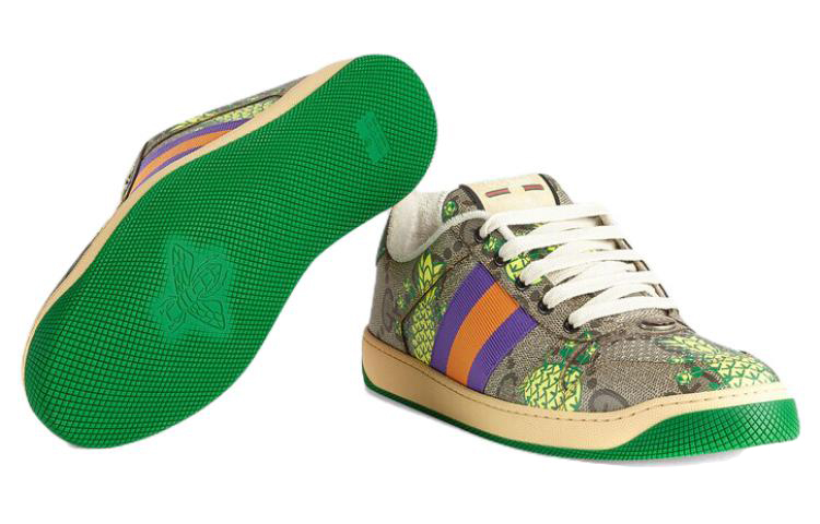 Gucci GG Tropical Patterns Sneakers 'Tan Multi' 圖 5