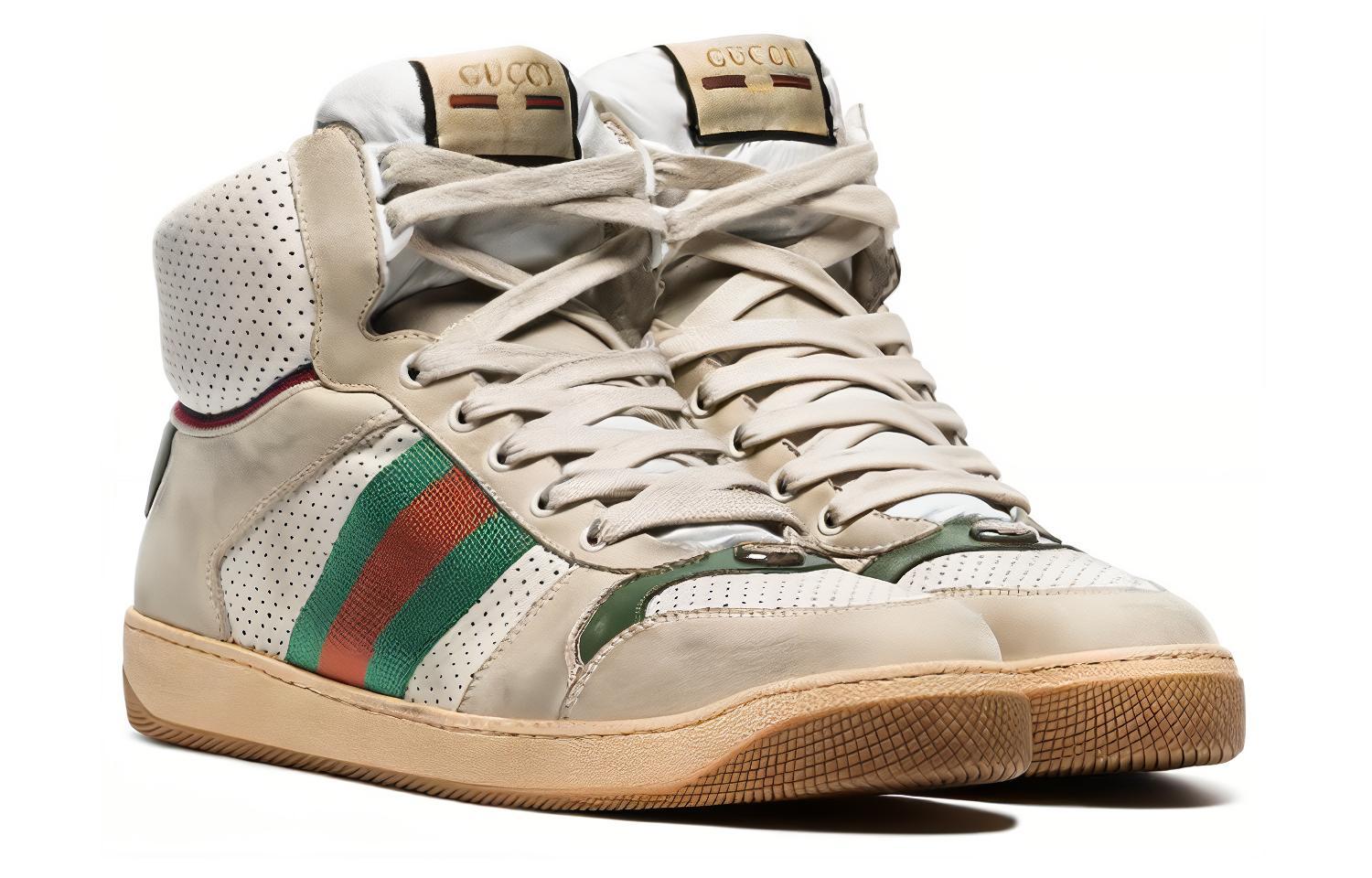Lookbook Gucci Screener Alta ''Bianco Verde'' 563485-0YI30-9560
