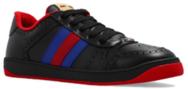 Gucci Screener Low-Top Sneakers 'Hitam Biru Merah' 722602-AAA9P-1093 Lookbook Gucci Screener Low-Top Sneakers 'Hitam Biru Merah' 722602-AAA9P-1093