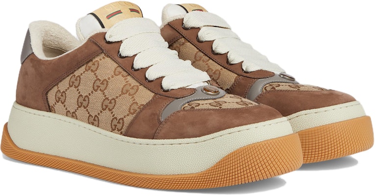Gucci Screener Sneaker 'GG Monogram - Beige' Coklat Beige 750048-FAB39-9754 Lookbook Gucci Screener Sneaker 'GG Monogram - Beige' Coklat Beige 750048-FAB39-9754